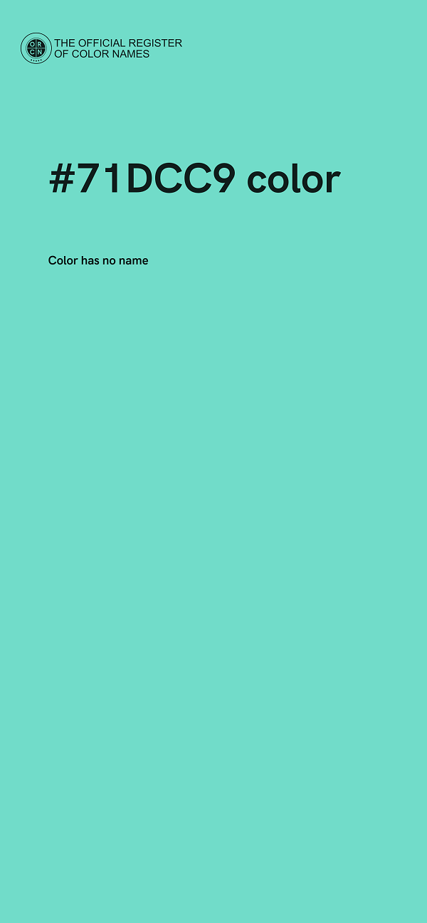 #71DCC9 color image