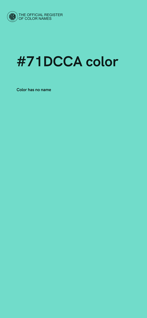 #71DCCA color image