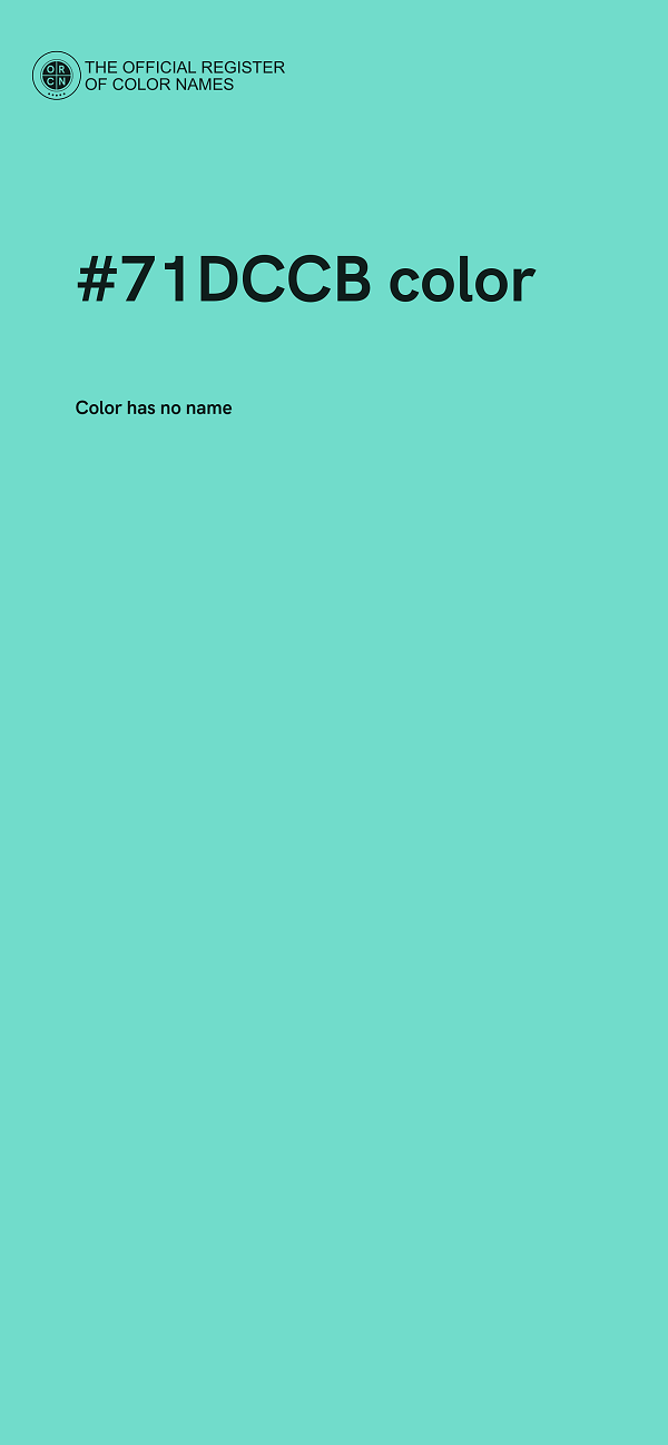 #71DCCB color image