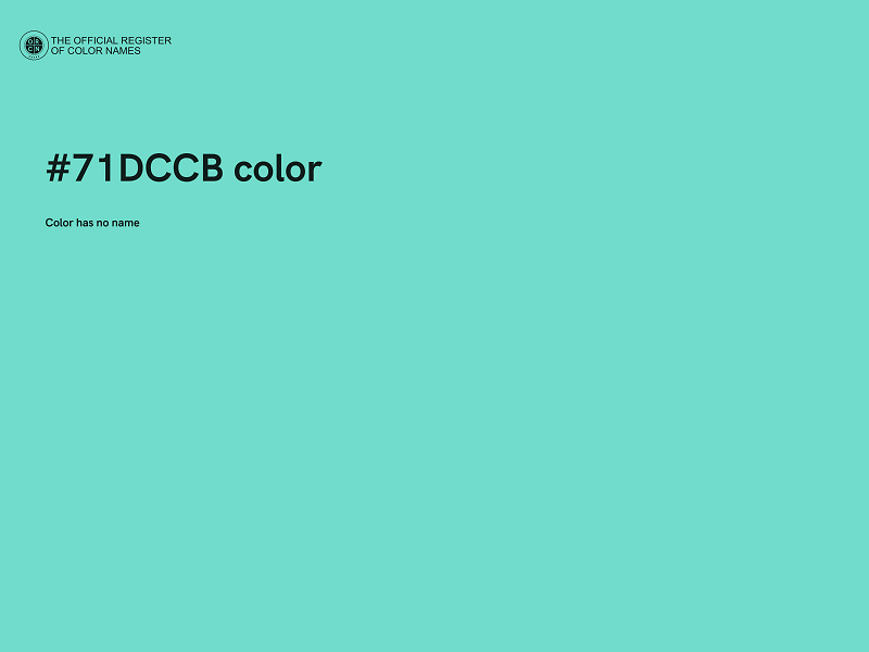#71DCCB color image
