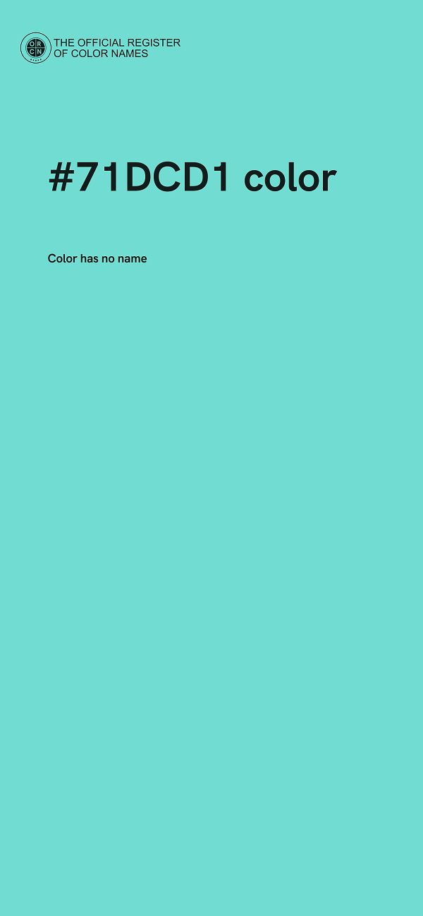 #71DCD1 color image