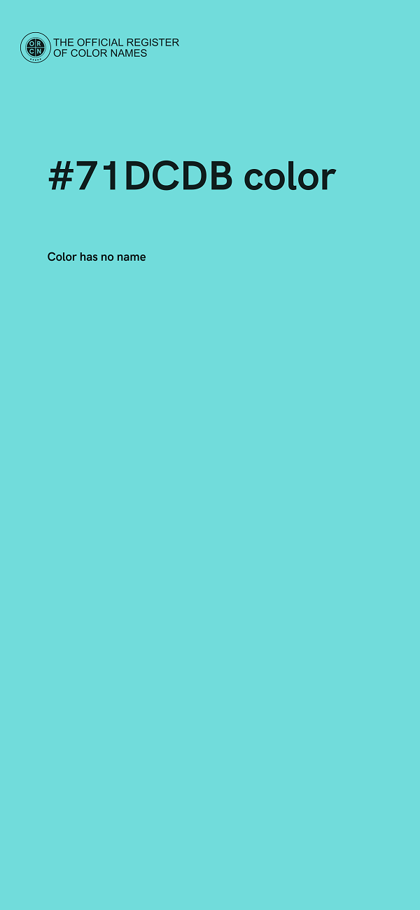 #71DCDB color image