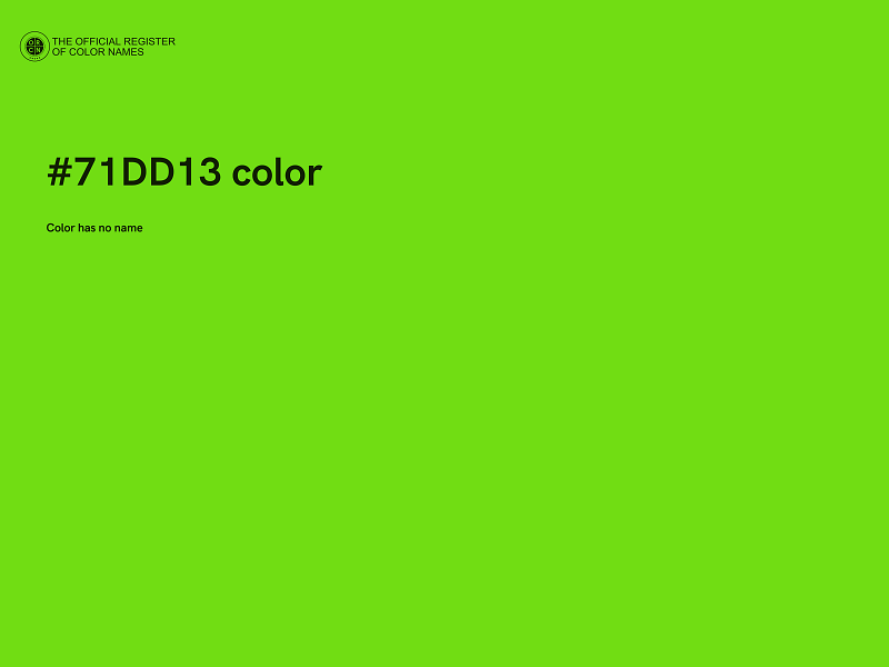 #71DD13 color image