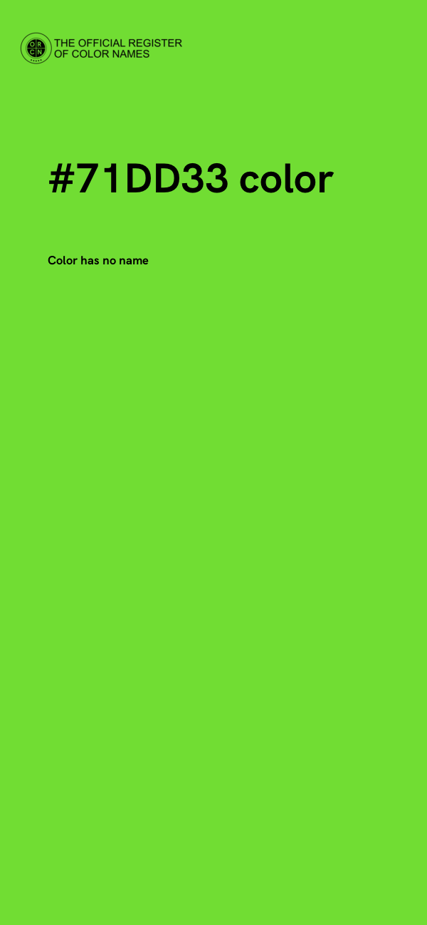 #71DD33 color image