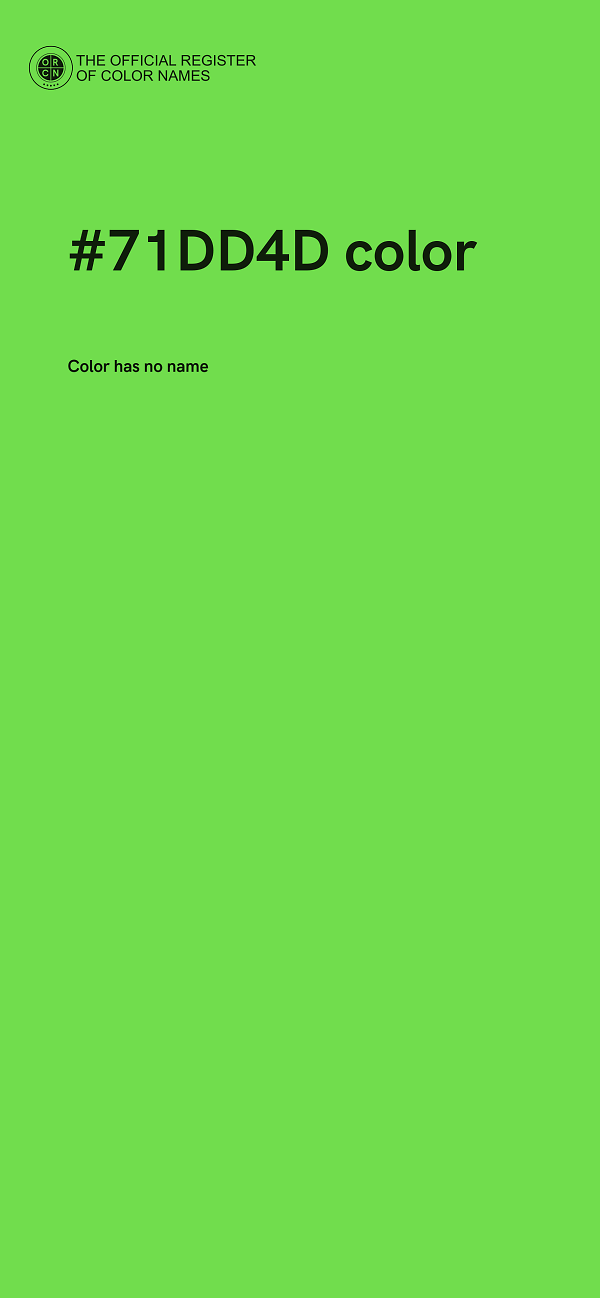 #71DD4D color image