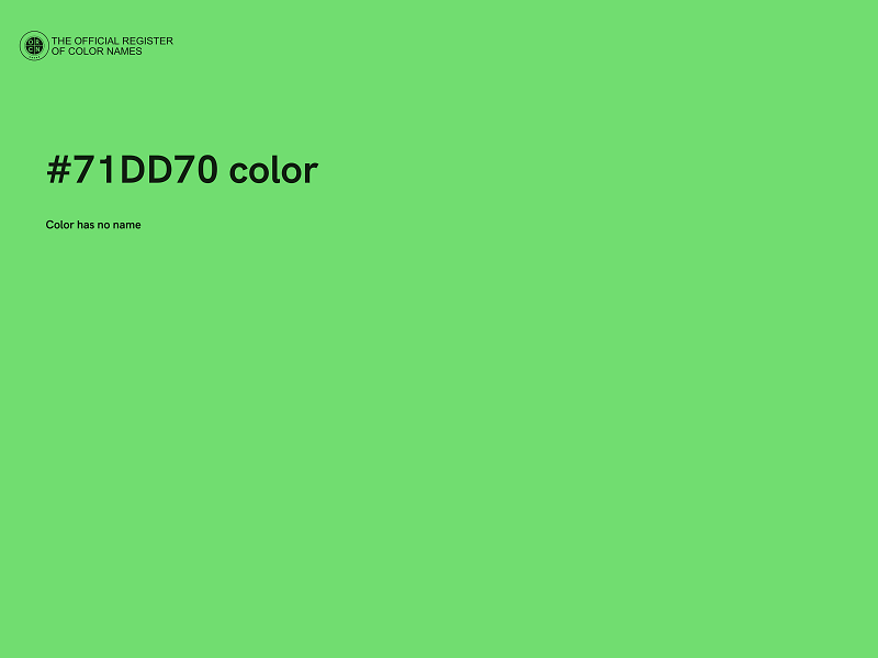 #71DD70 color image