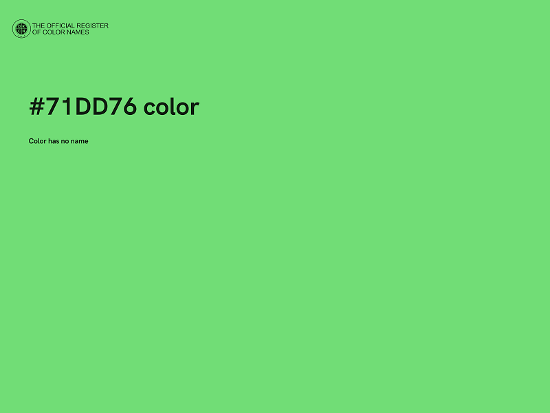 #71DD76 color image