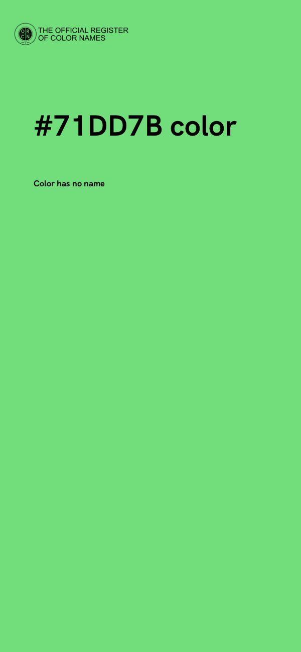 #71DD7B color image