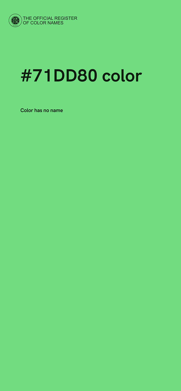 #71DD80 color image