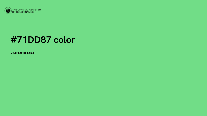 #71DD87 color image