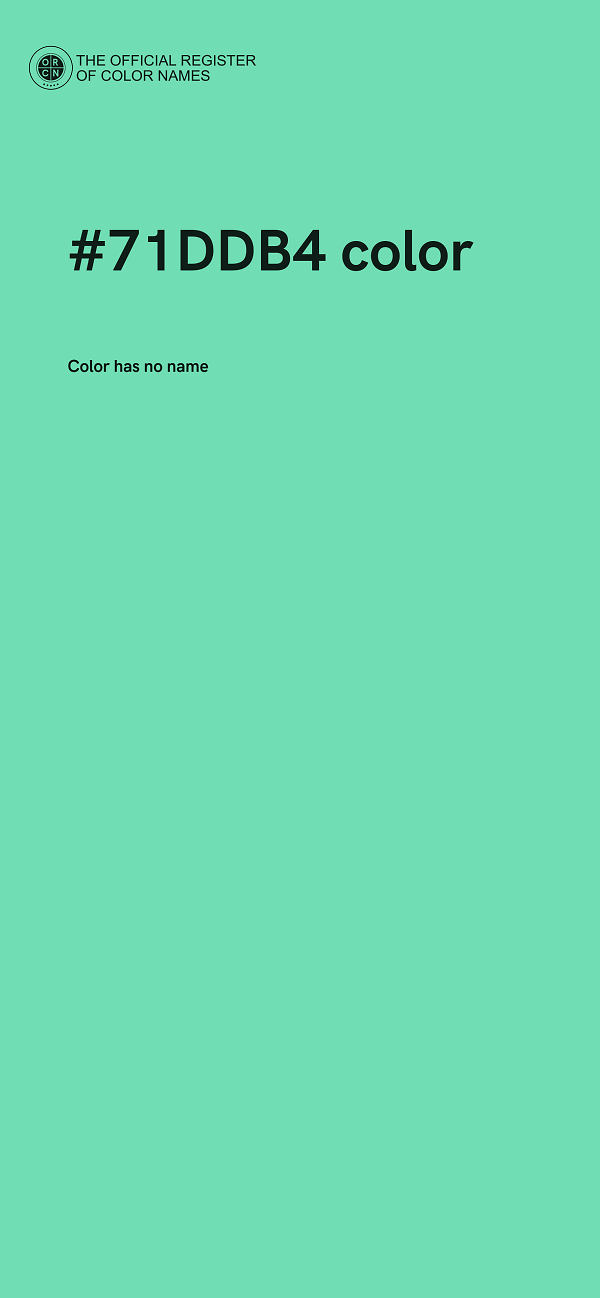 #71DDB4 color image