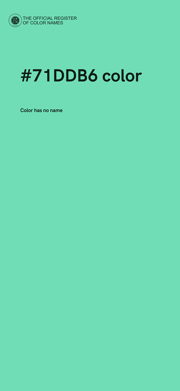#71DDB6 color image