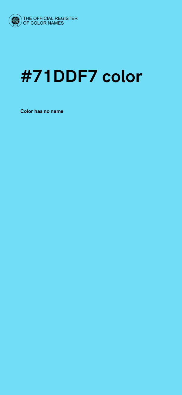 #71DDF7 color image