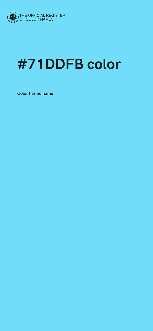 #71DDFB color image