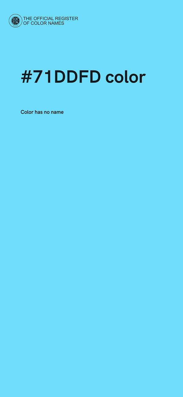 #71DDFD color image