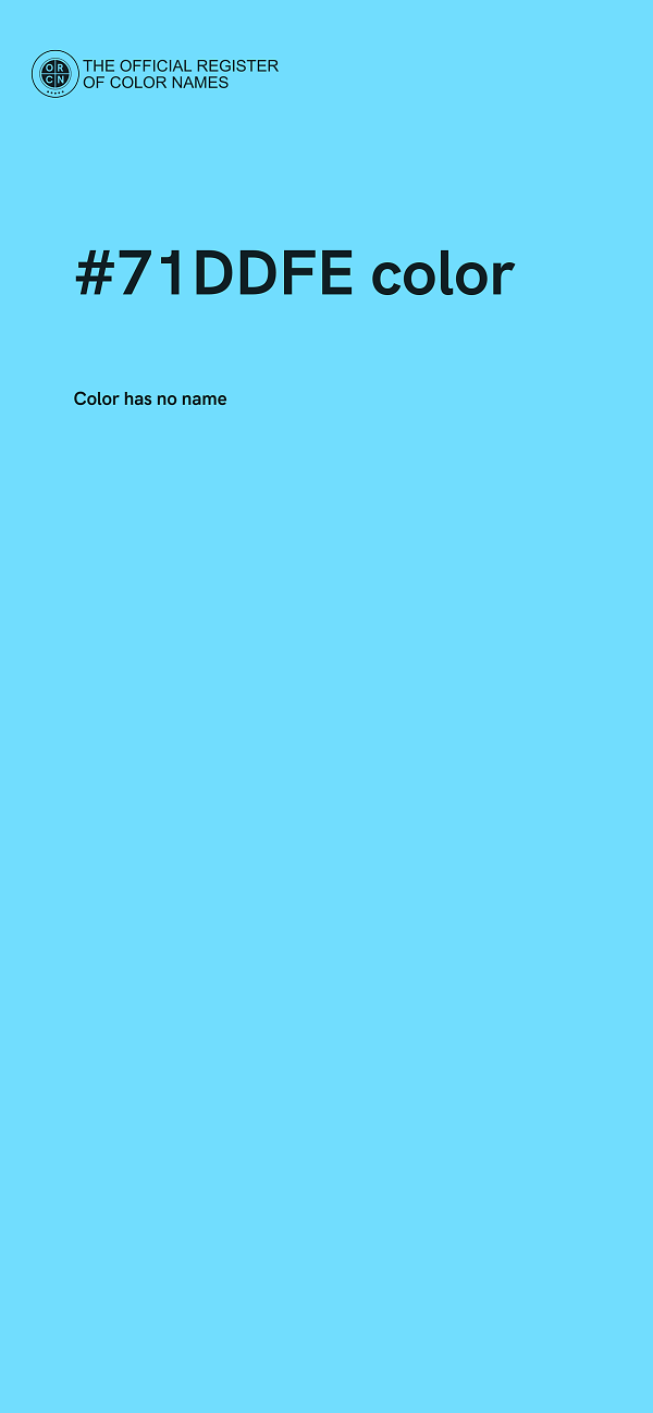 #71DDFE color image