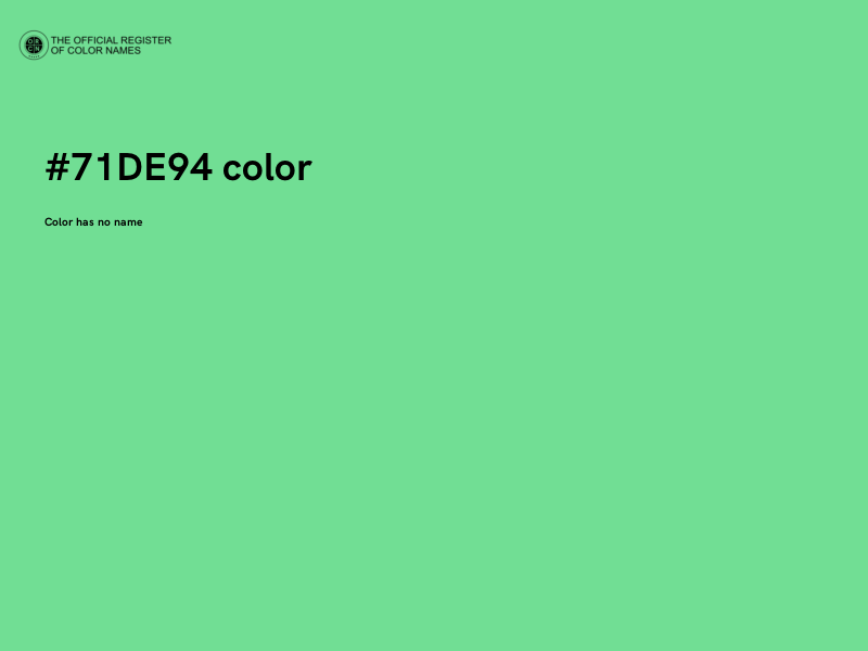 #71DE94 color image