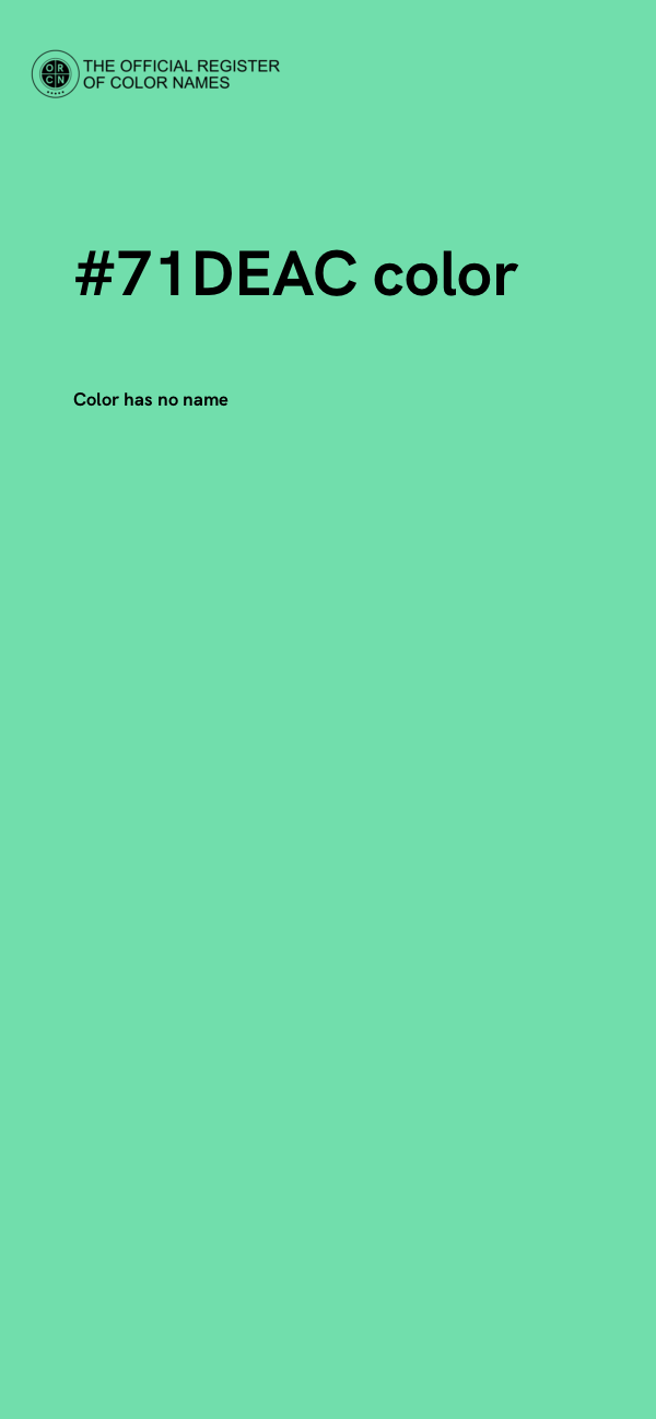 #71DEAC color image