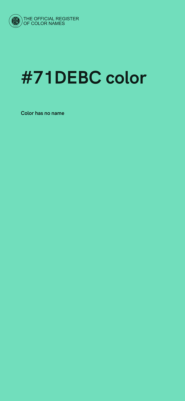 #71DEBC color image