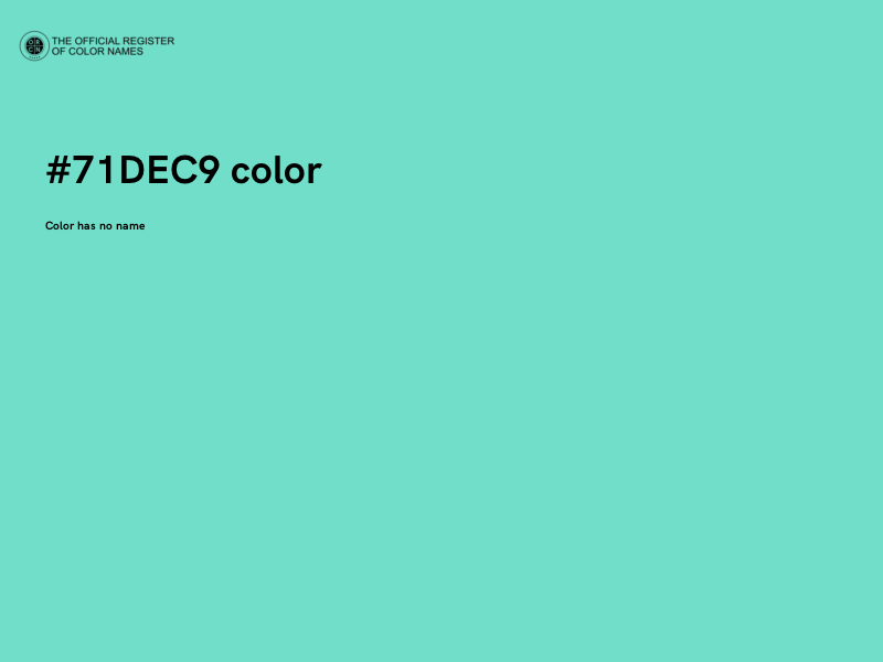 #71DEC9 color image