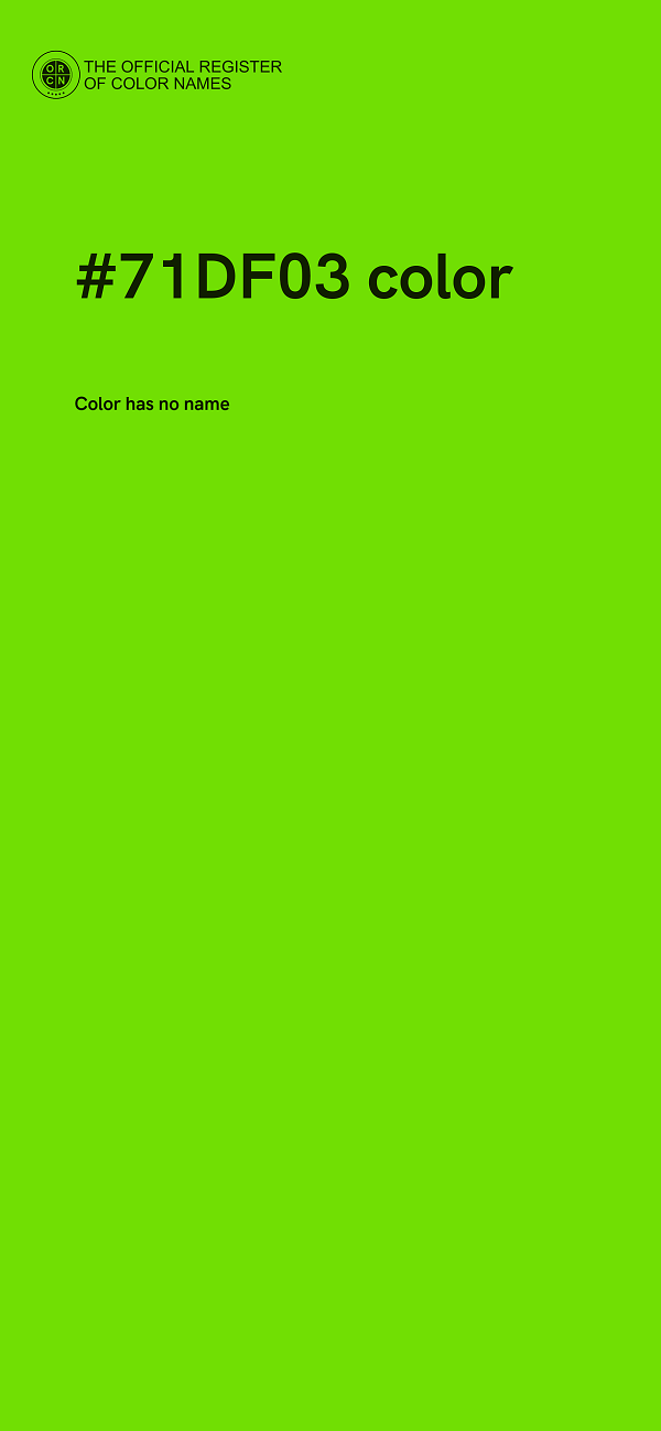 #71DF03 color image