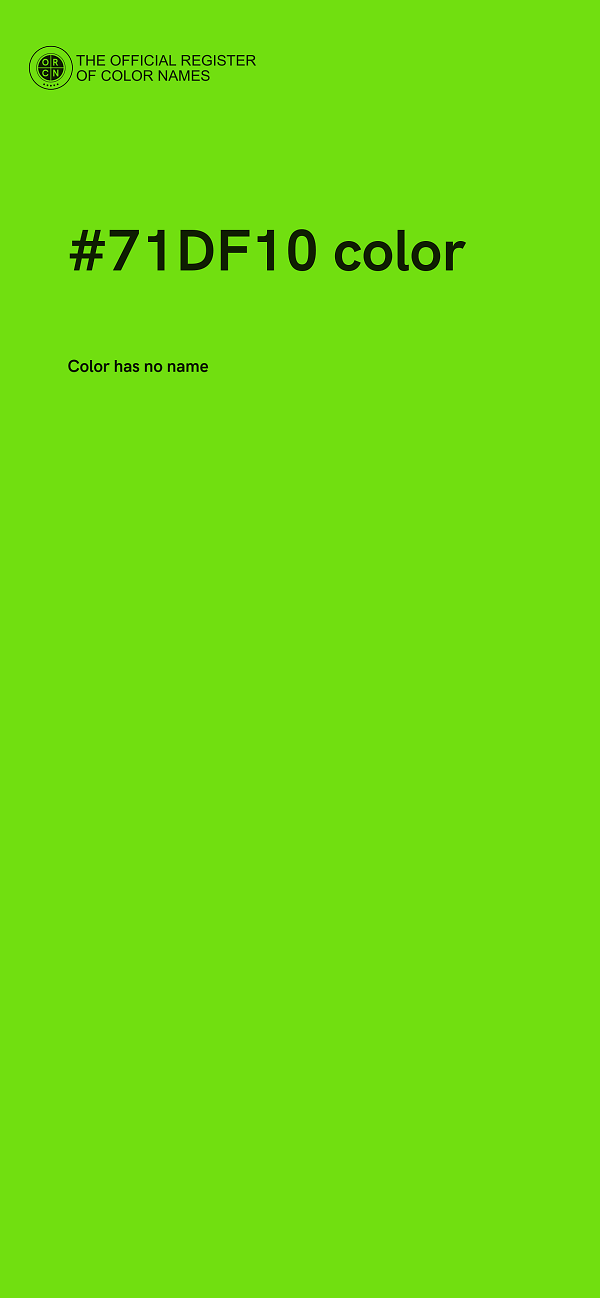 #71DF10 color image