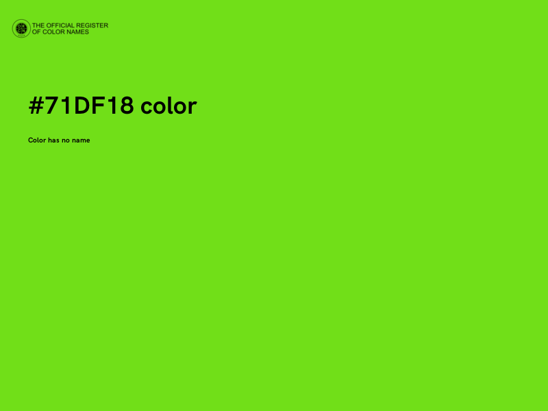 #71DF18 color image