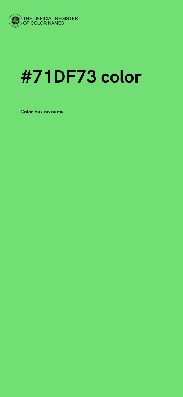 #71DF73 color image