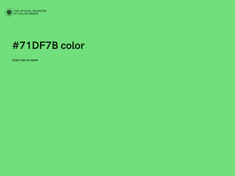 #71DF7B color image