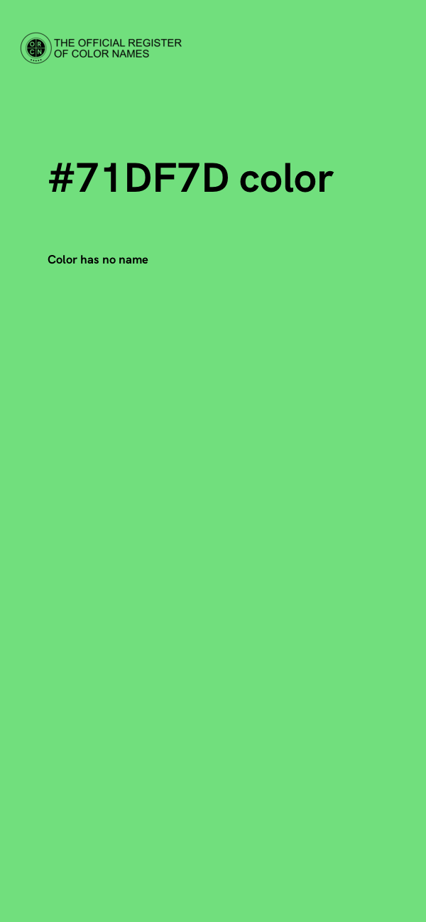 #71DF7D color image