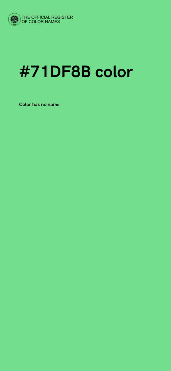 #71DF8B color image