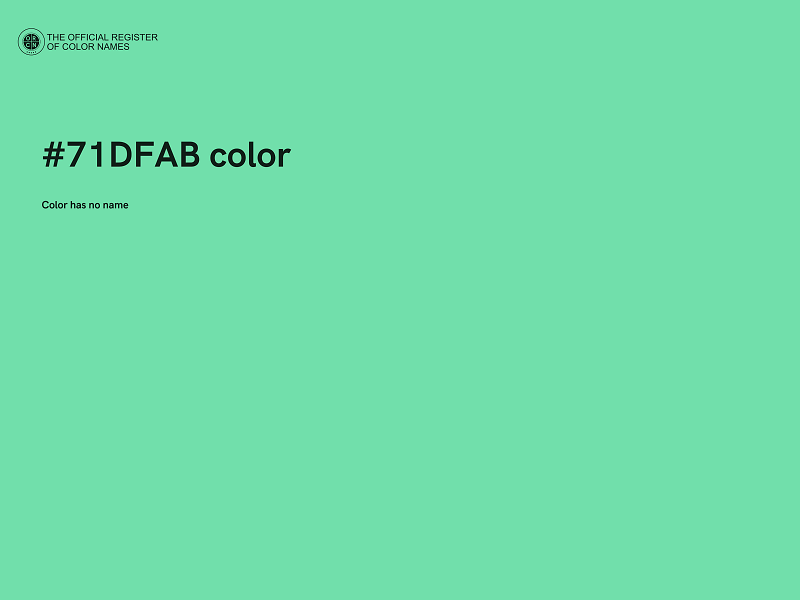 #71DFAB color image