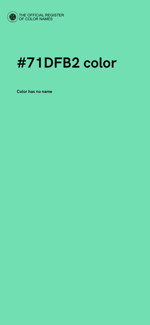 #71DFB2 color image