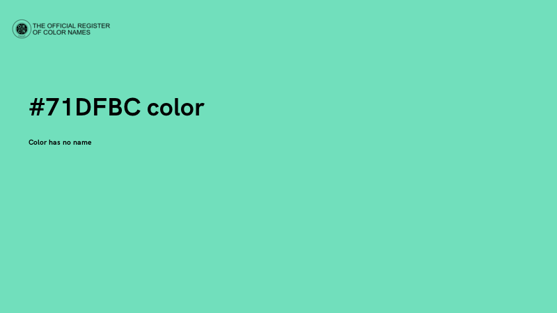 #71DFBC color image