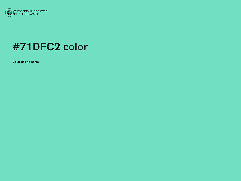 #71DFC2 color image