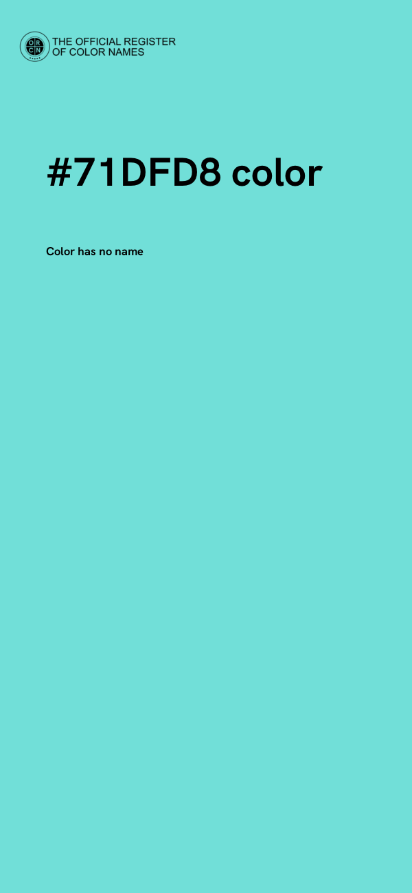 #71DFD8 color image