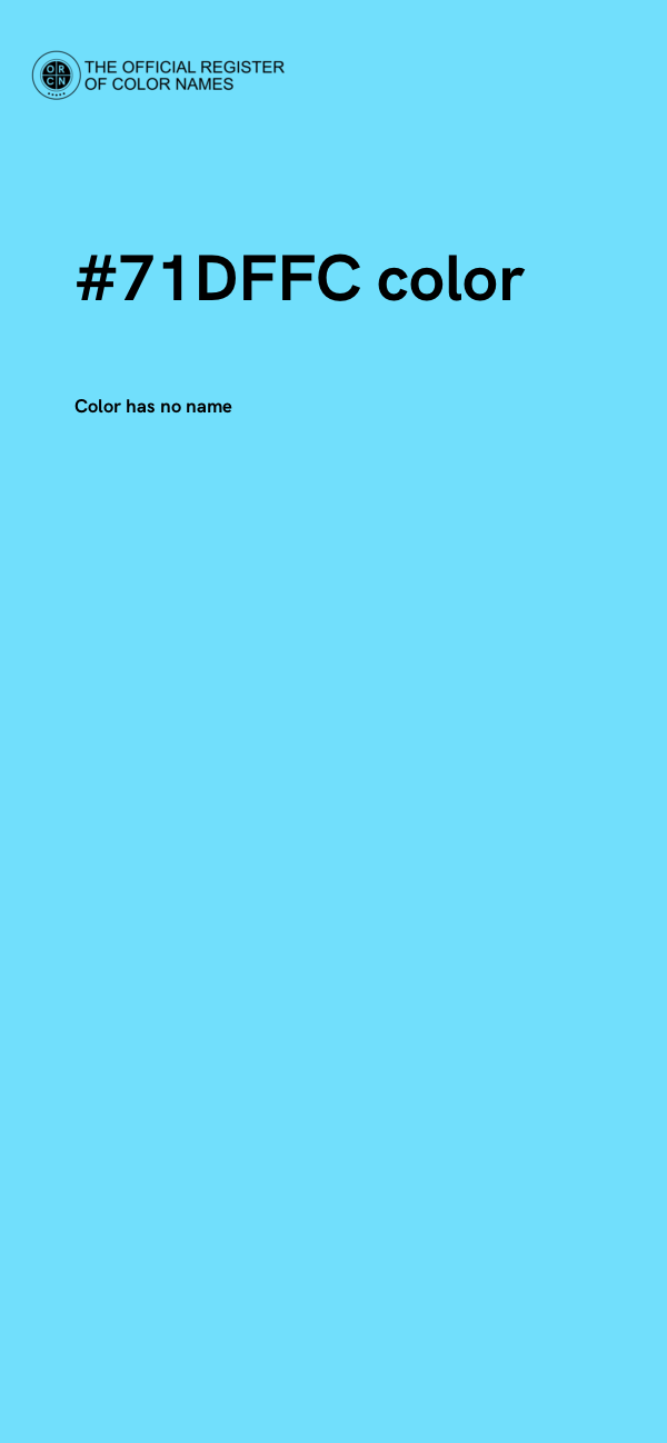 #71DFFC color image