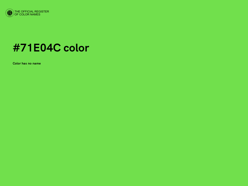 #71E04C color image