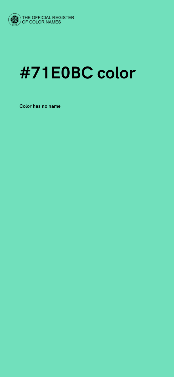 #71E0BC color image