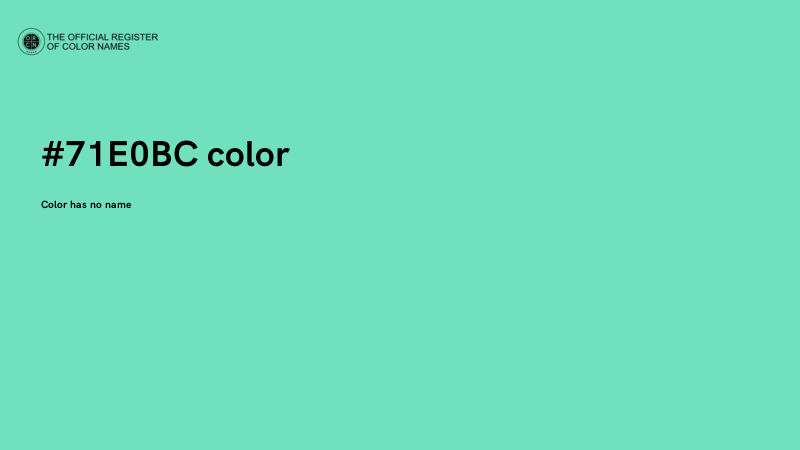#71E0BC color image