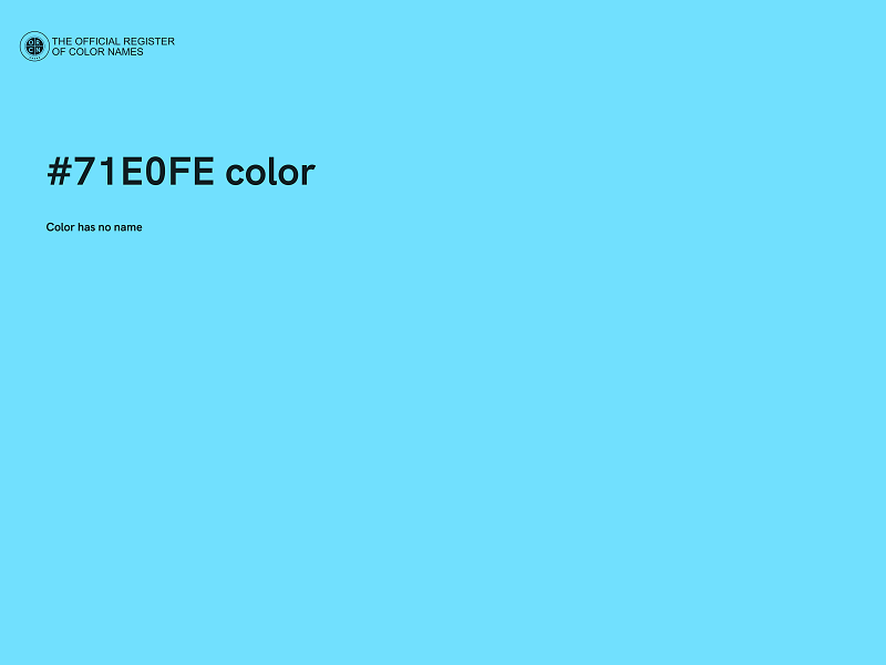 #71E0FE color image