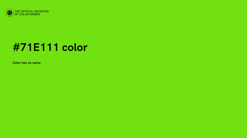 #71E111 color image