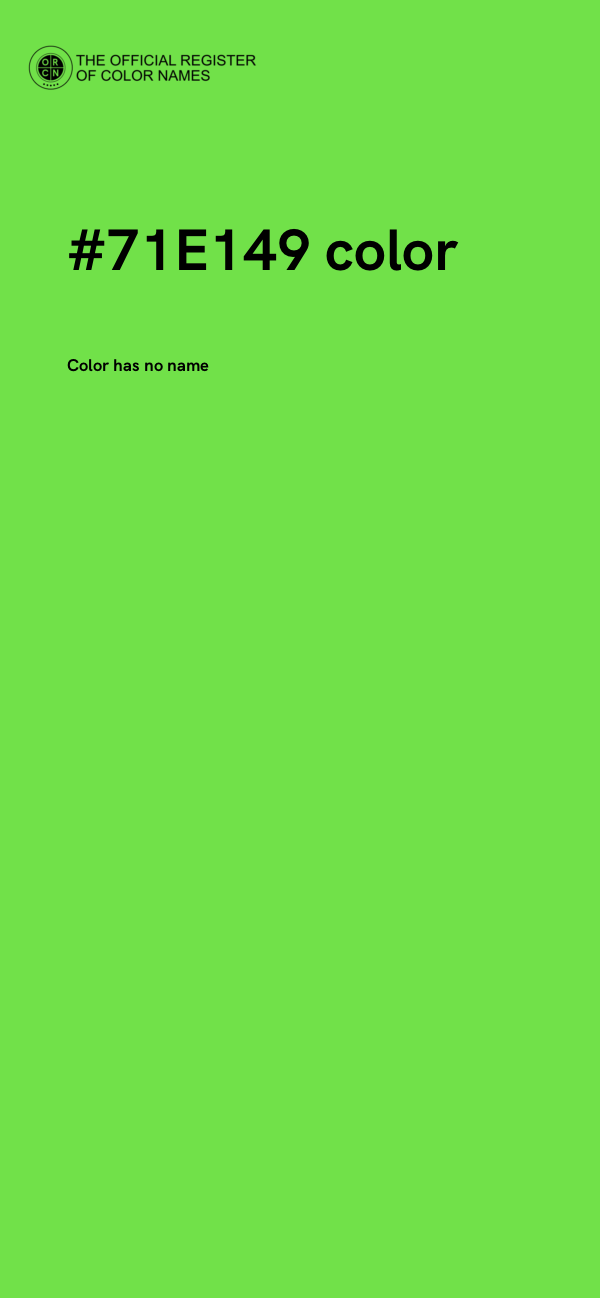 #71E149 color image