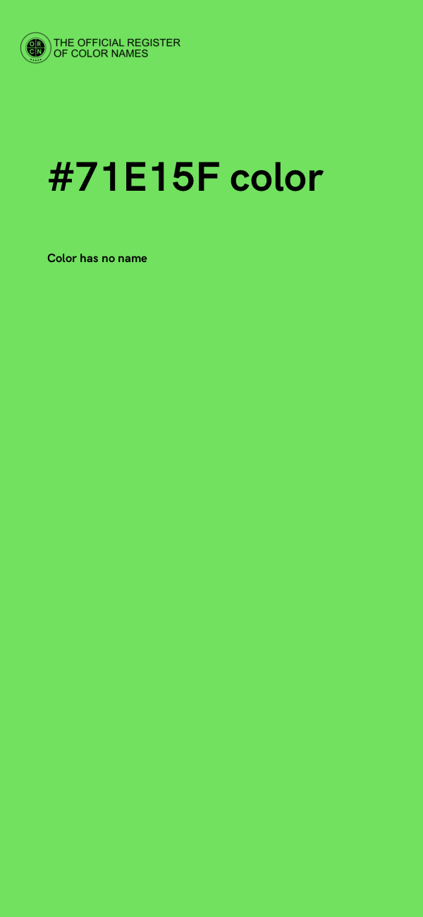 #71E15F color image