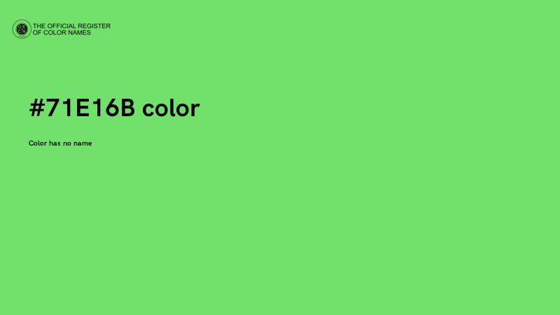 #71E16B color image