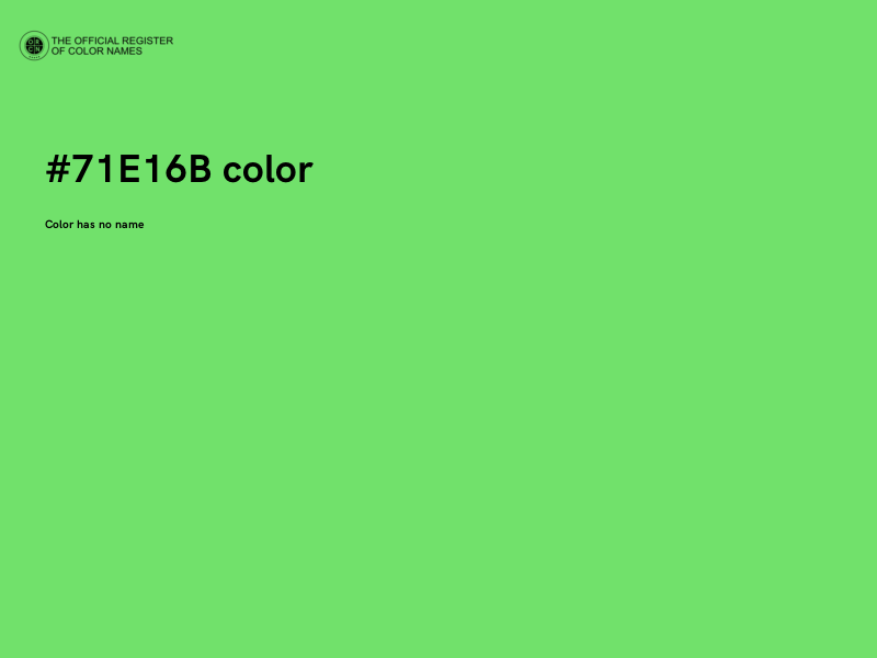 #71E16B color image
