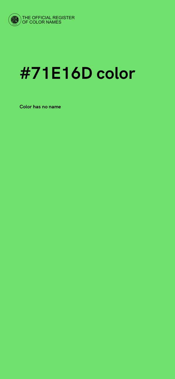 #71E16D color image