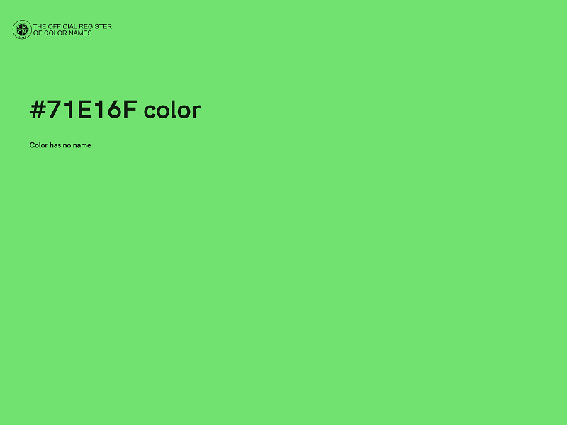 #71E16F color image