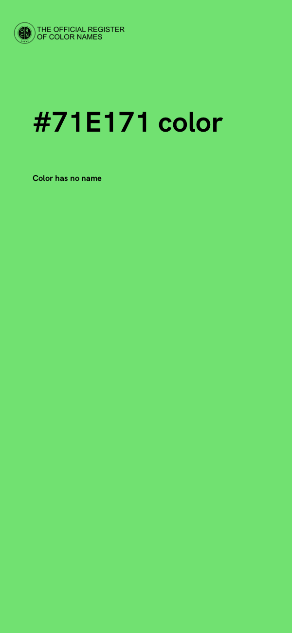#71E171 color image