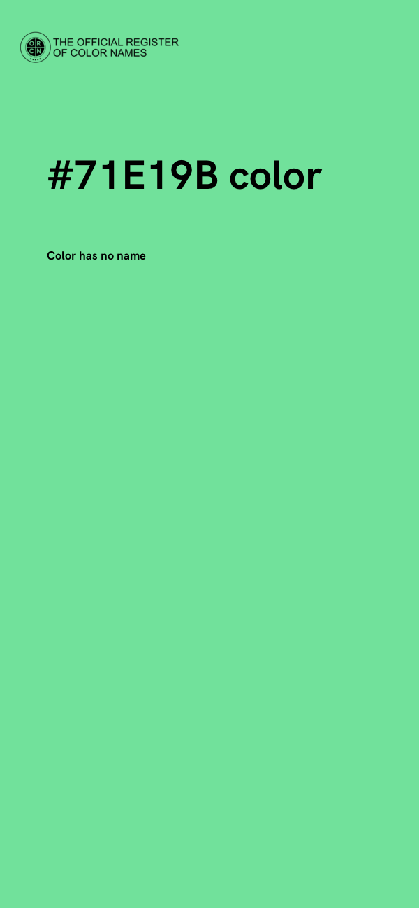 #71E19B color image